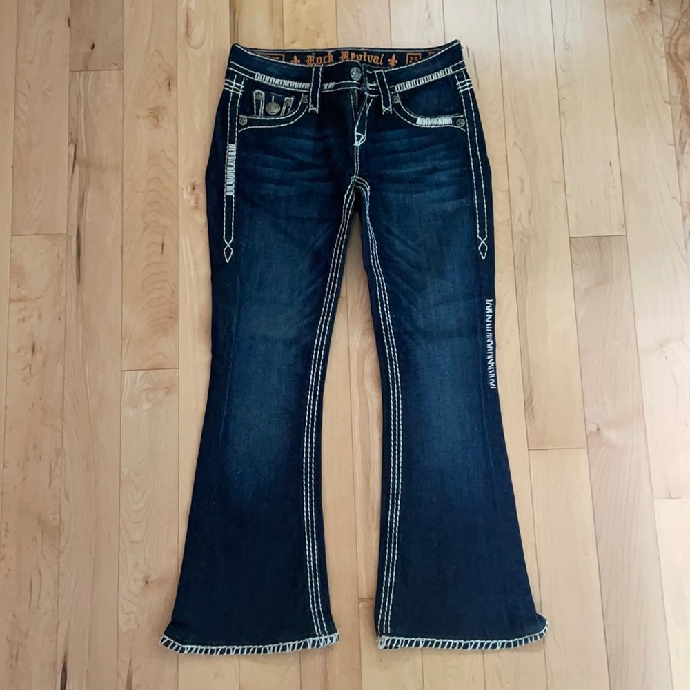 Rock Revival Jayne Flare Jeans, Size 25